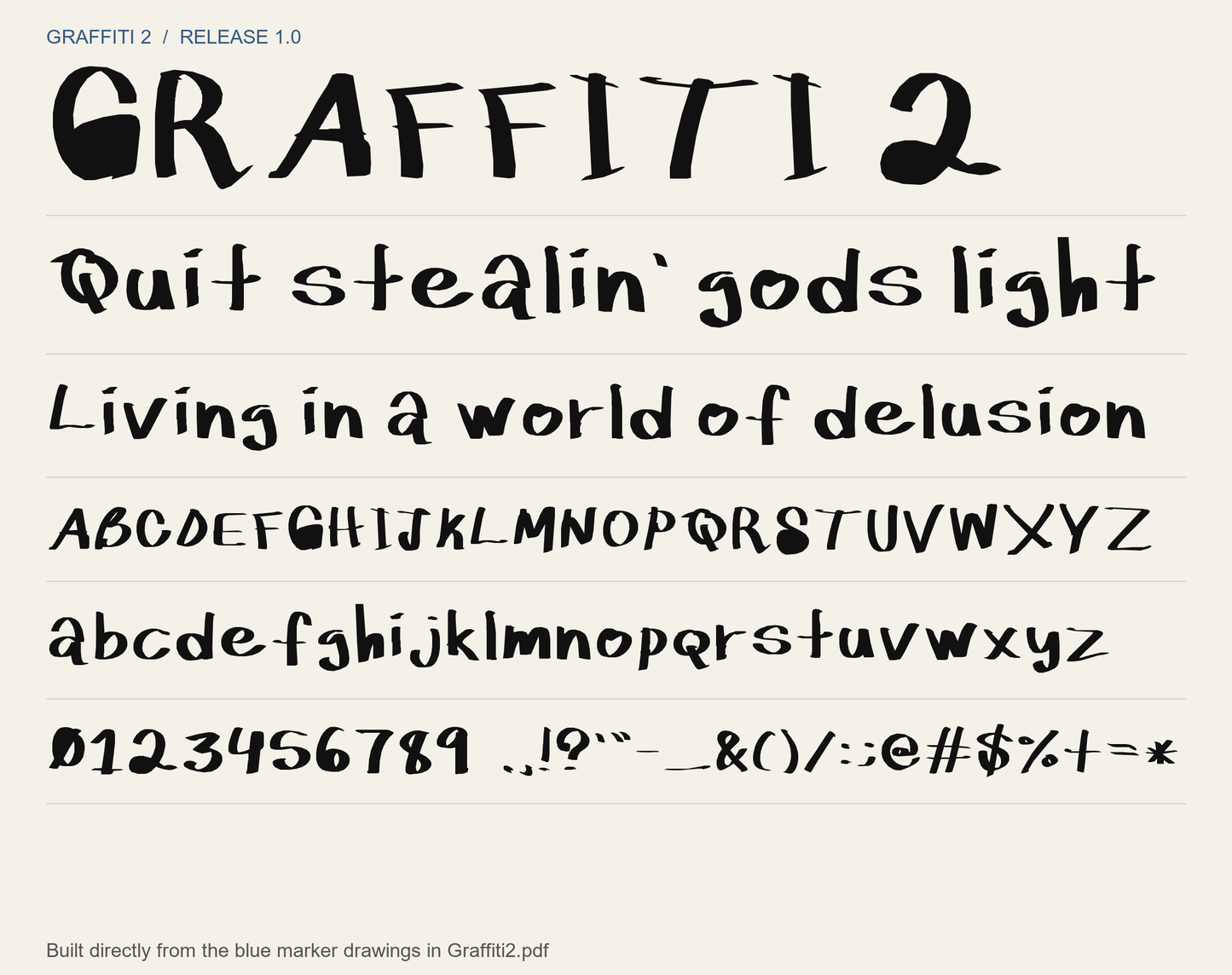 Graffiti 2 - Handwritten Font