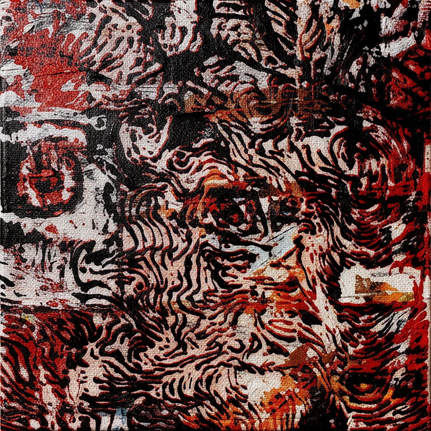 peace out - 16" x 20" Mixed Media on Canvas