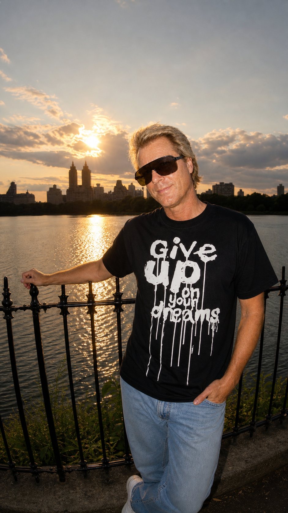 Give Up on Your Dreams - Screenprint on T-shirt
