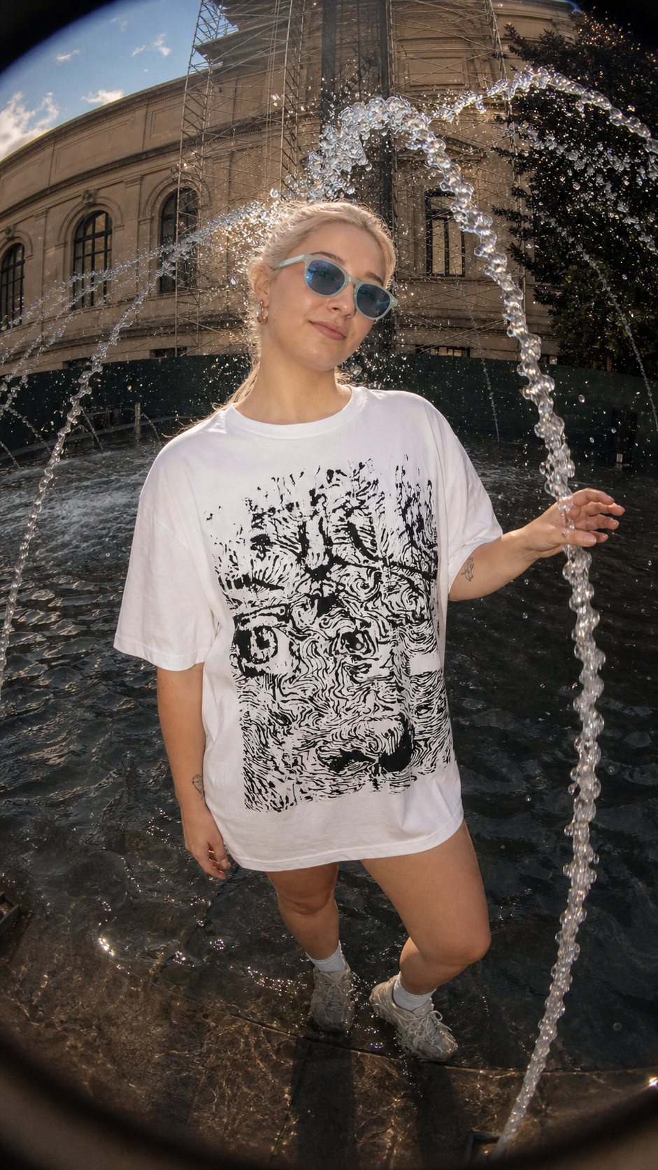 Peace Out - Screenprint on T-Shirt