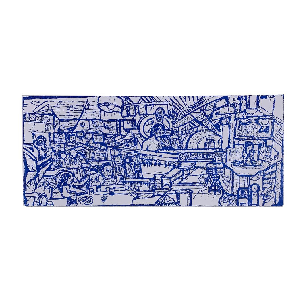 An Alcoholic Always Knows Where The Exit Is - 21.5" x 9.5" Screenprint on Arches Rives Paper