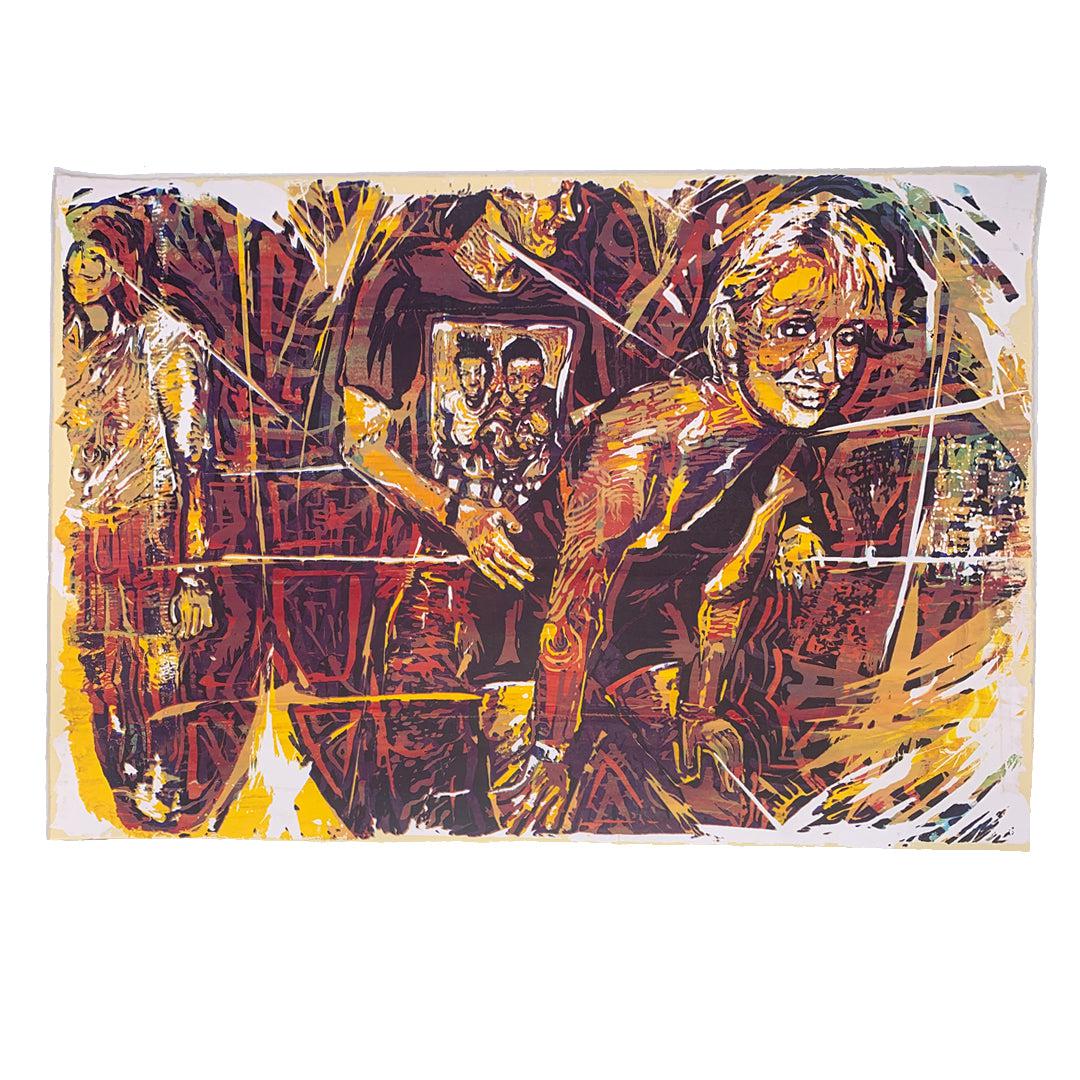 Contemporary Dance - 24" x 17" Screenprint on Arches Rives Paper