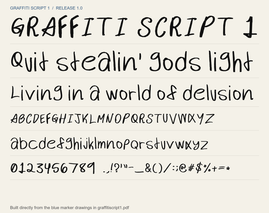 Wavy Marker - Handwritten Font