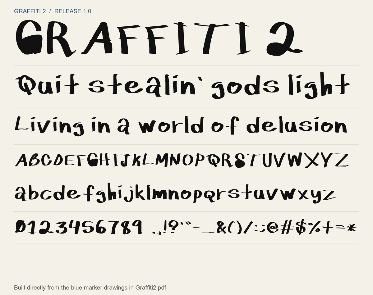 Graffiti 2 - Handwritten Font