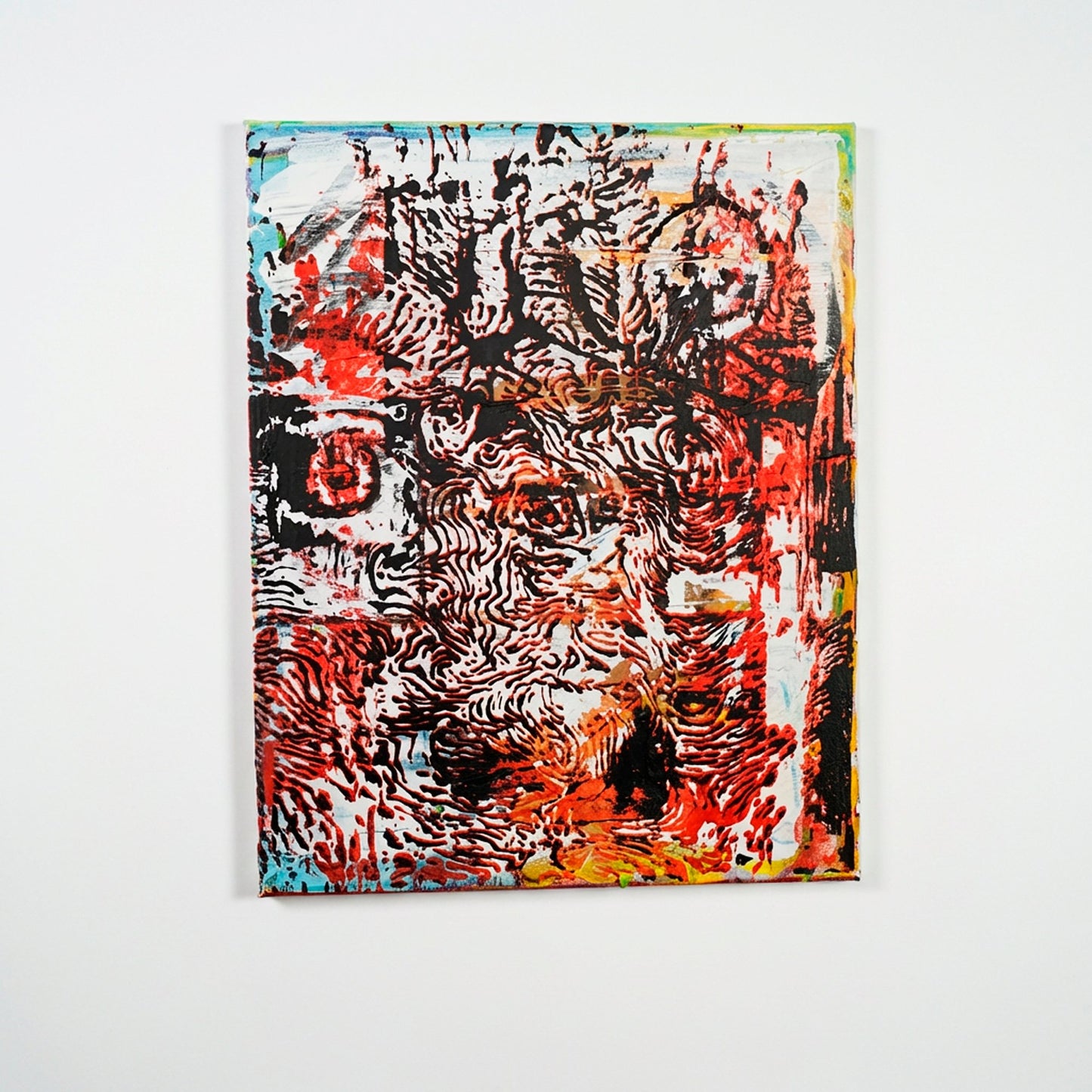 peace out - 16" x 20" Mixed Media on Canvas