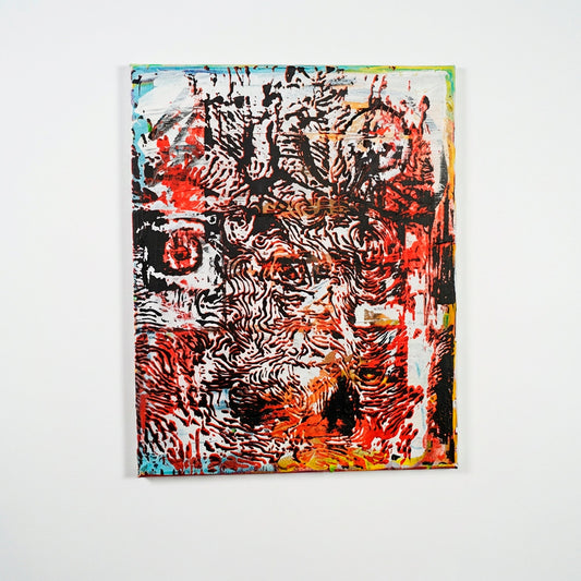 peace out - 16" x 20" Mixed Media on Canvas