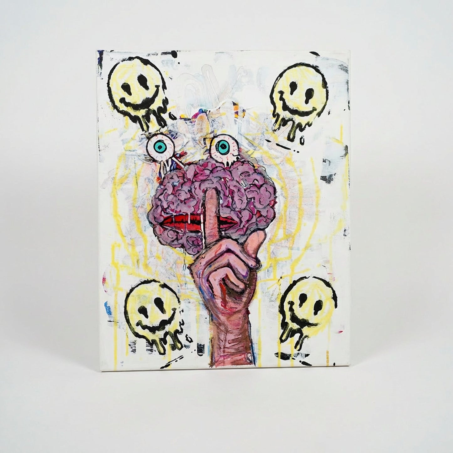 hush - 16" x 20" Mixed Media on Canvas