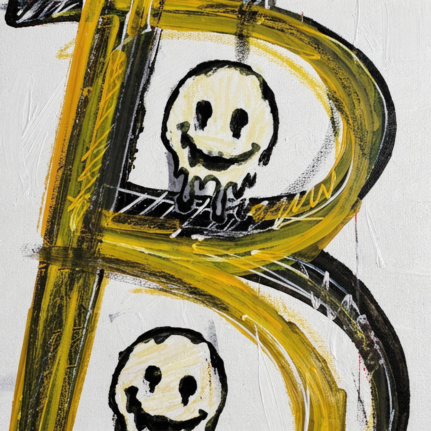 bitcoin warhol - 16" x 20" Mixed Media on Canvas