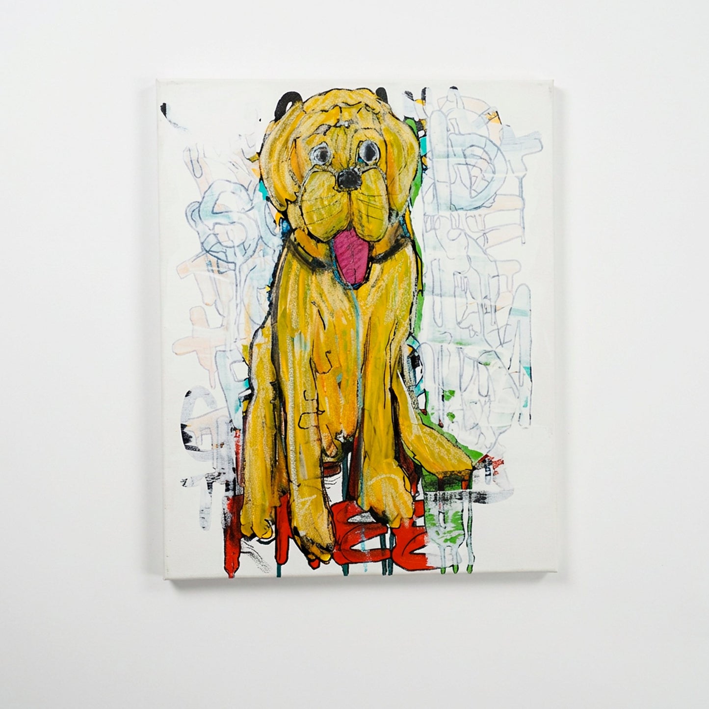 buster - 16" x 20" Mixed Media on Canvas