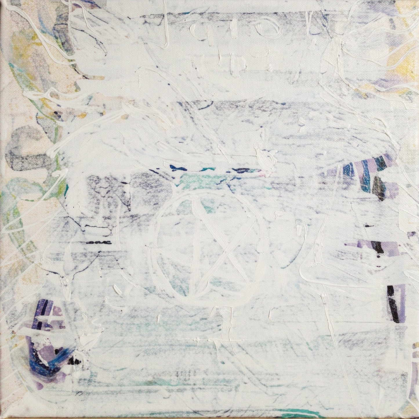 white (unfinished) - 16" x 20" Mixed Media on Canvas