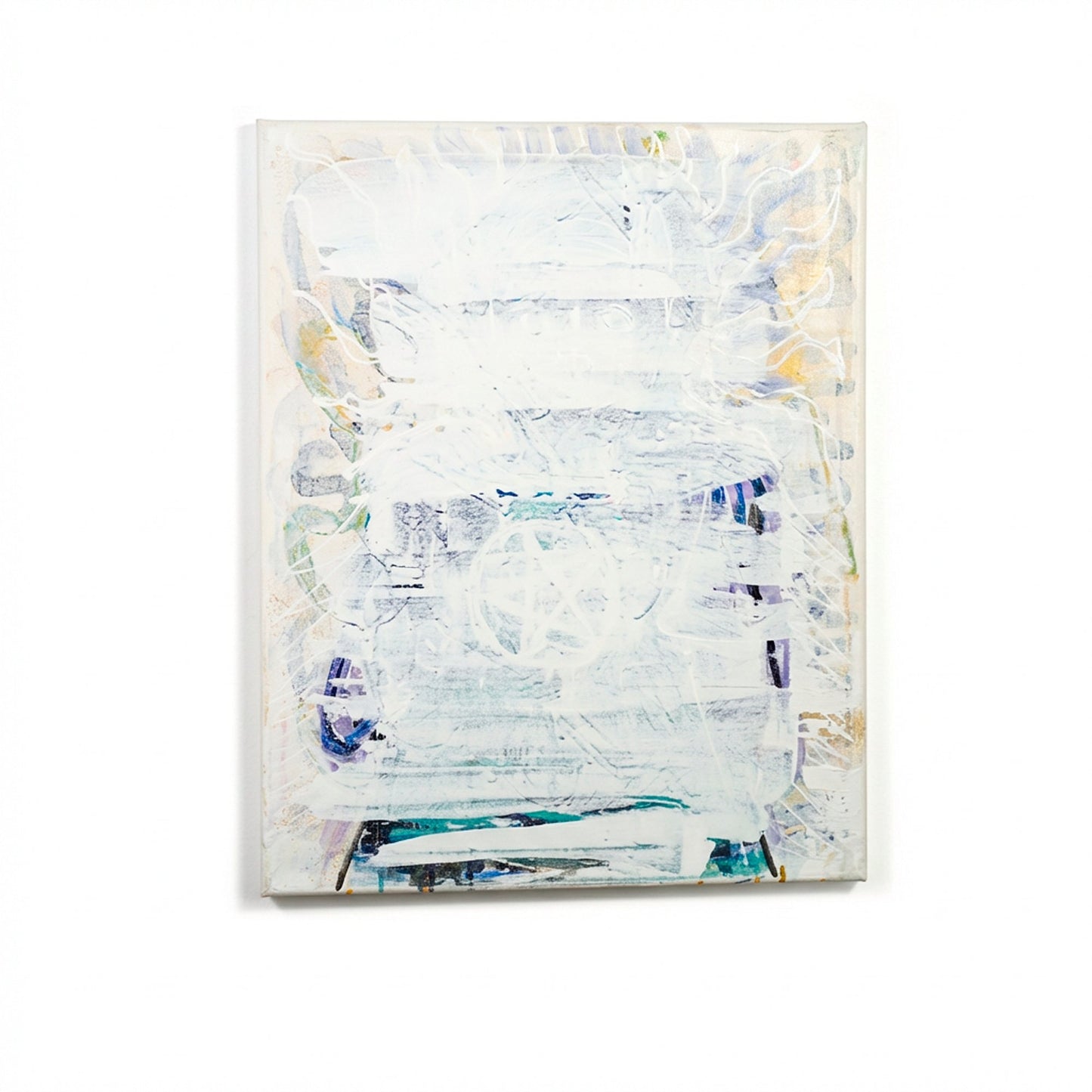 white (unfinished) - 16" x 20" Mixed Media on Canvas