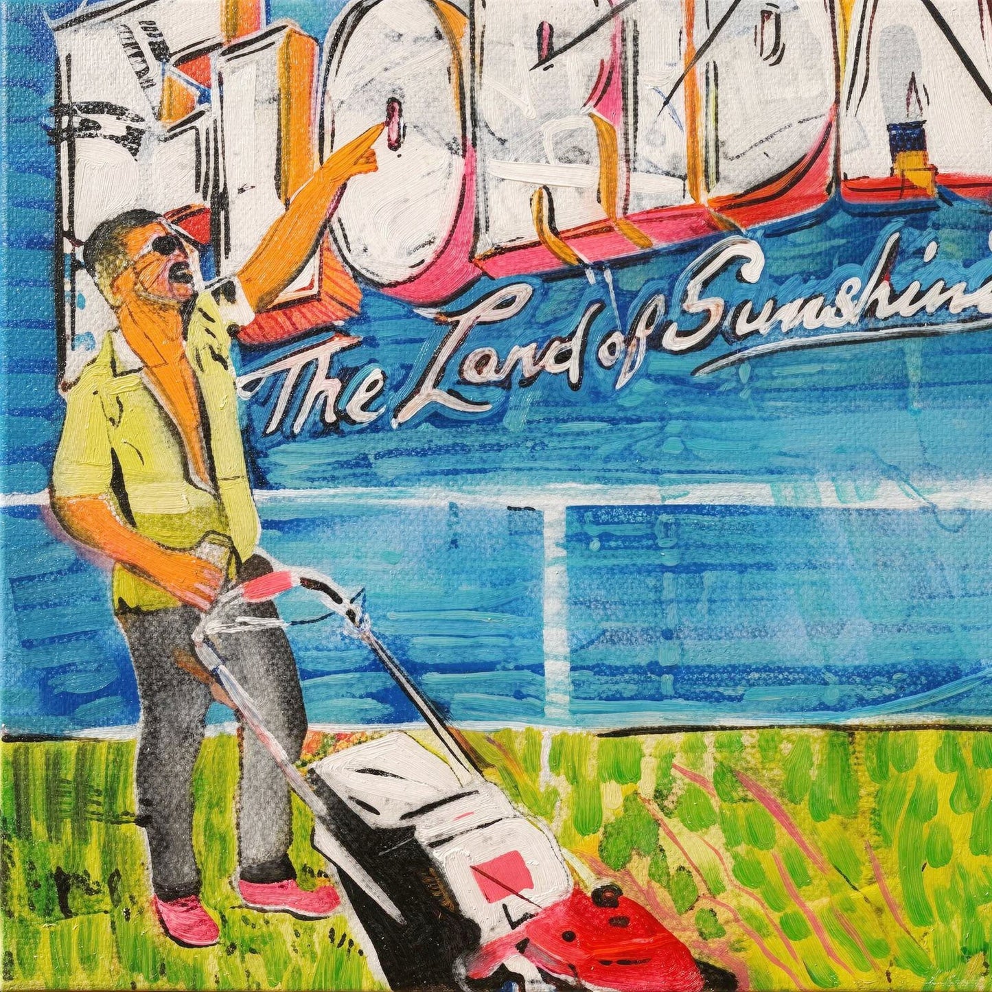 Florida #2 - good - 16" x 20" Mixed Media on Canvas