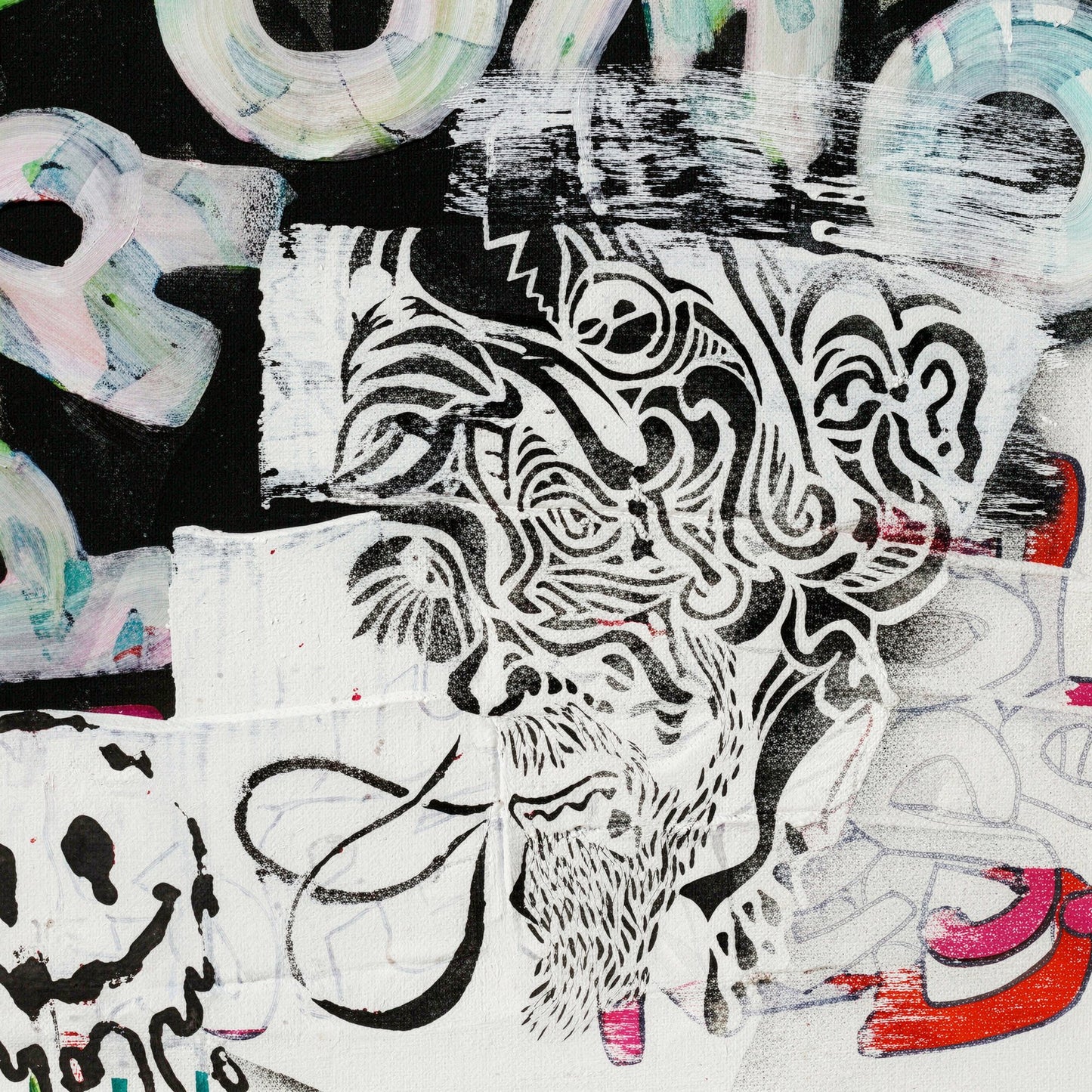 promo - 16" x 20" Mixed Media on Canvas