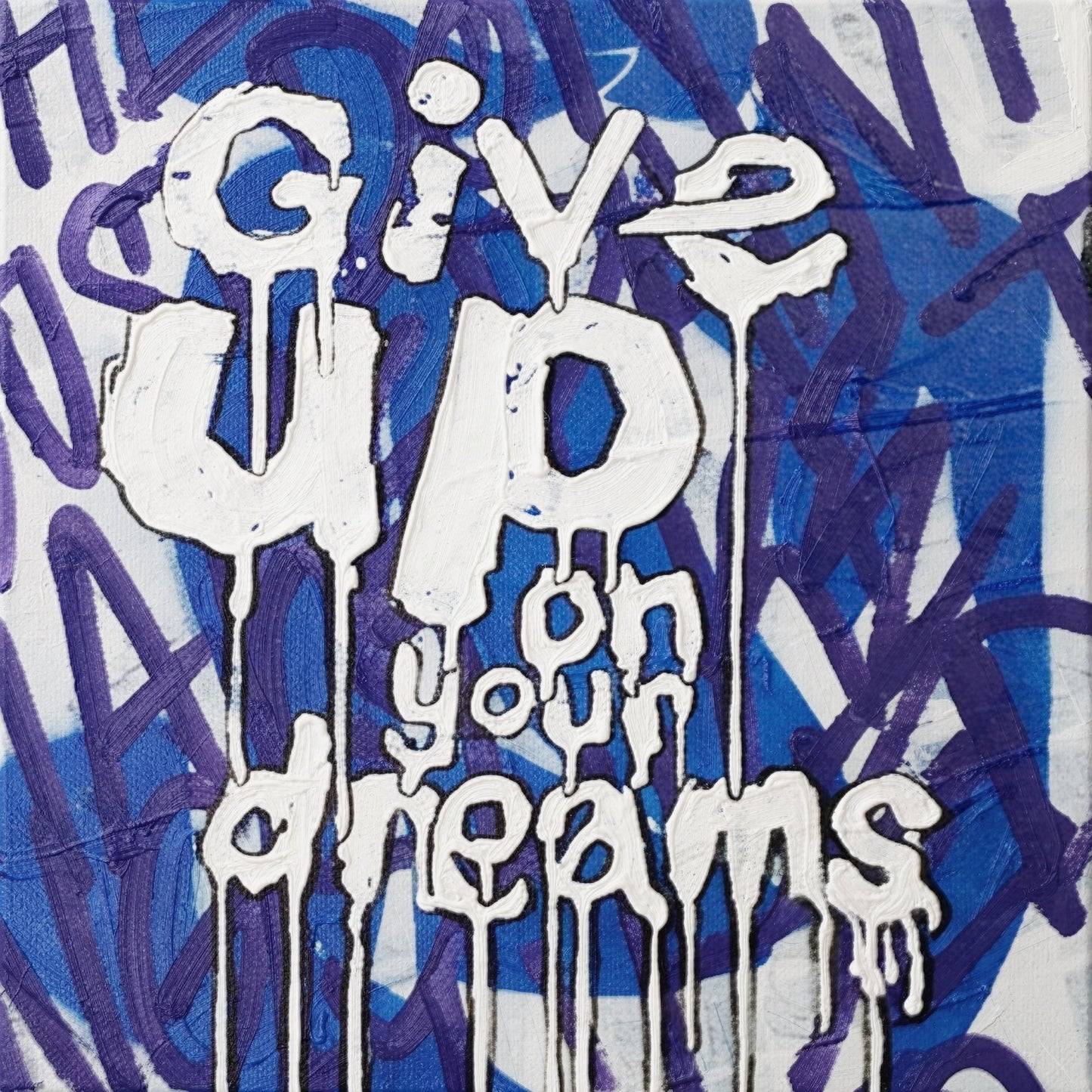 give up on your dreams - matisse - 16" x 20" Mixed Media on Canvas