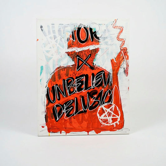 unbelievable delusion - 16" x 20" Mixed Media on Canvas