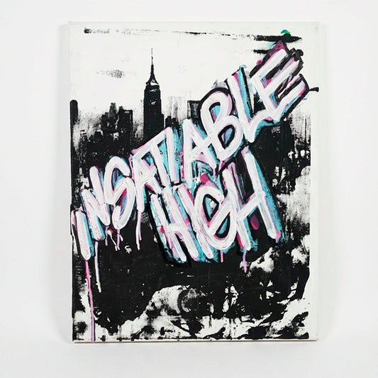 insatiable high / nyc - 16" x 20" Mixed Media on Canvas