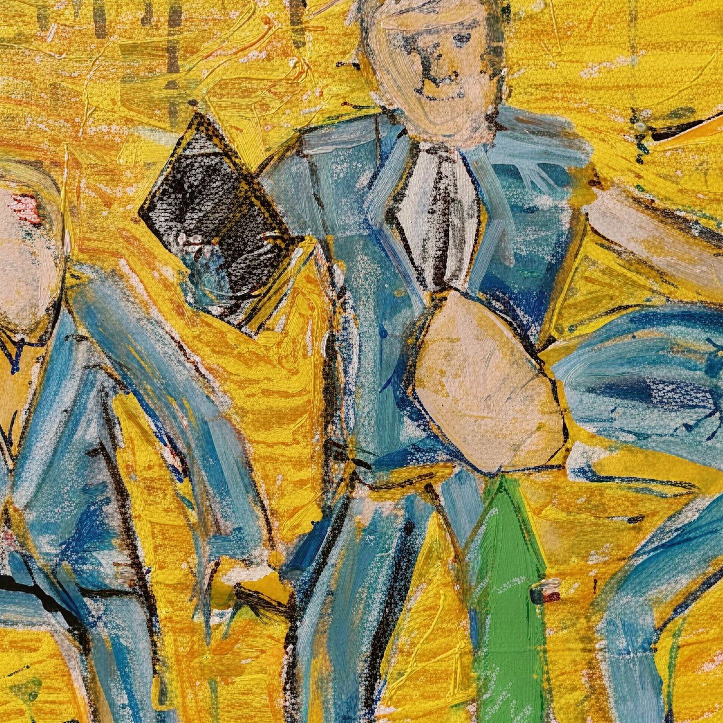 talkless - 16" x 20" Mixed Media on Canvas