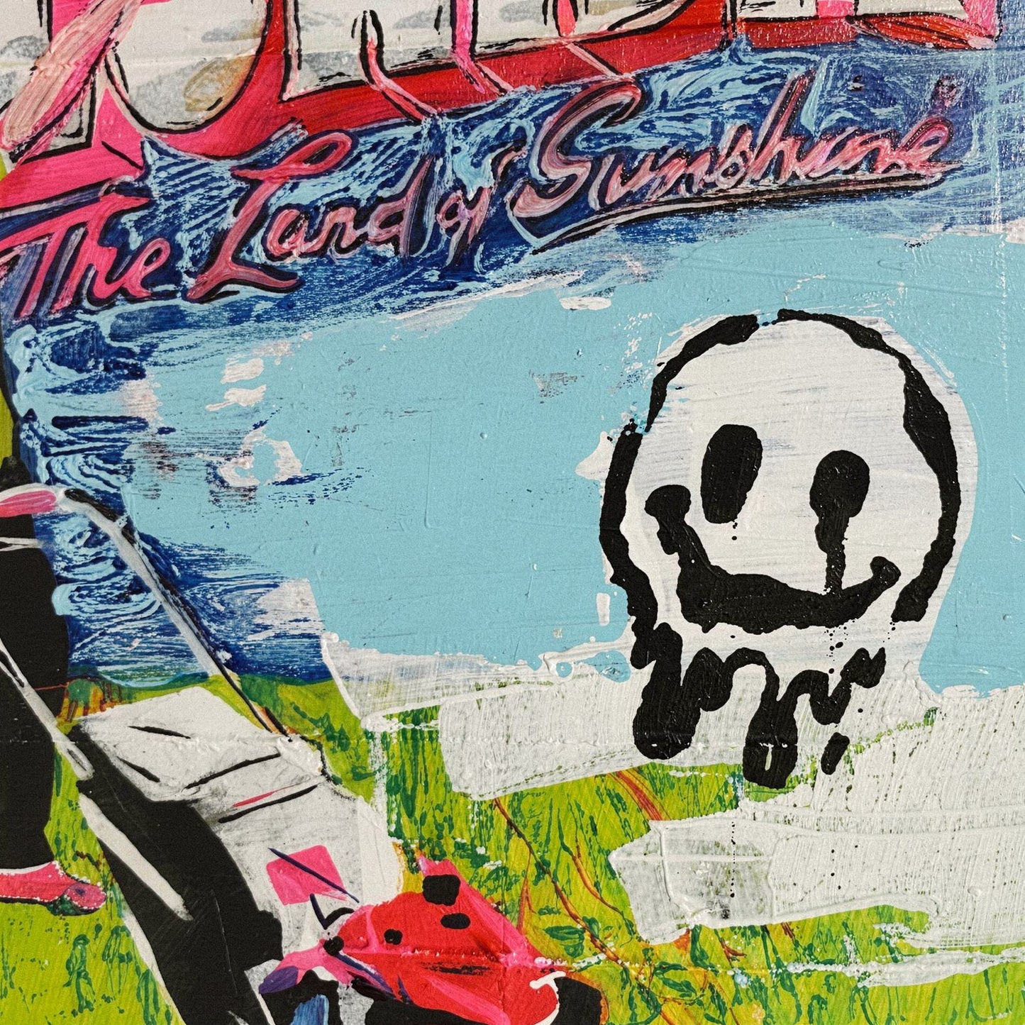 Florida #3 - scary - 16" x 20" Mixed Media on Canvas