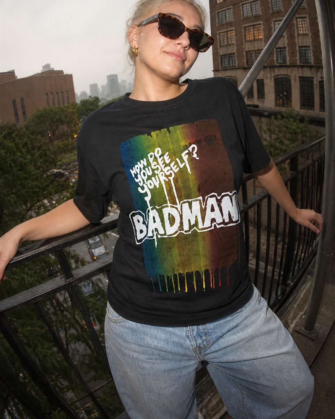 Badman - Screenprint on T-shirt