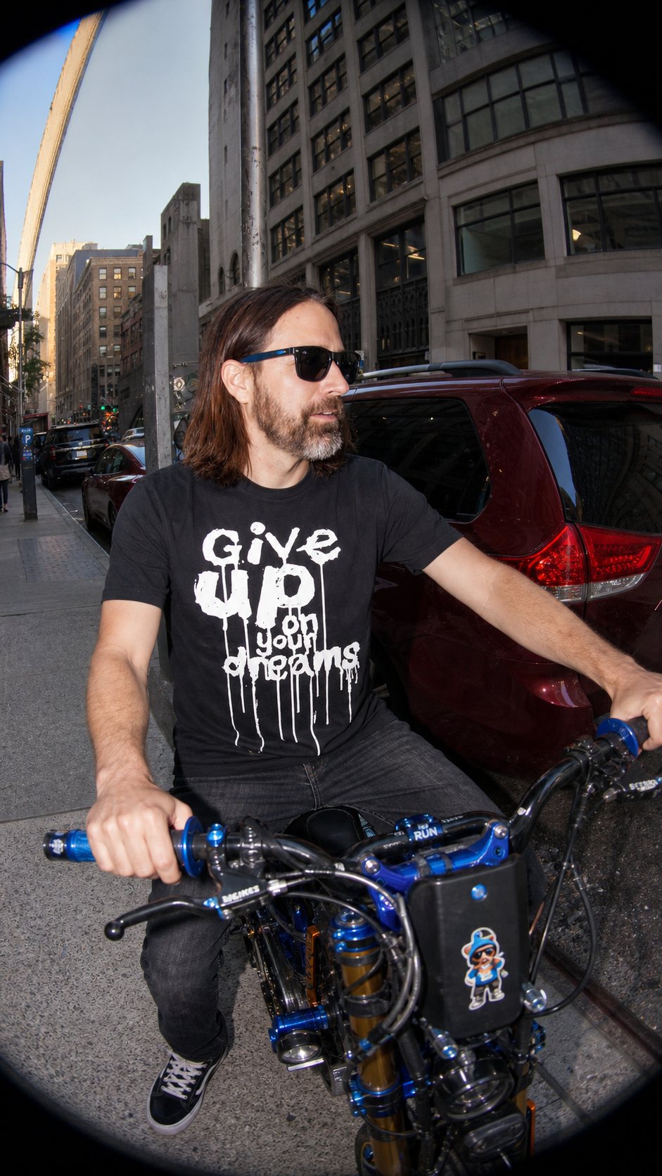 Give Up on Your Dreams - Screenprint on T-shirt