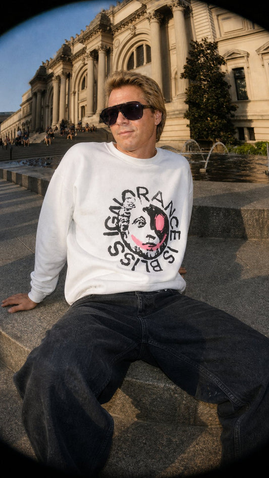 Ignorance is Bliss - Screenprint on Sweater