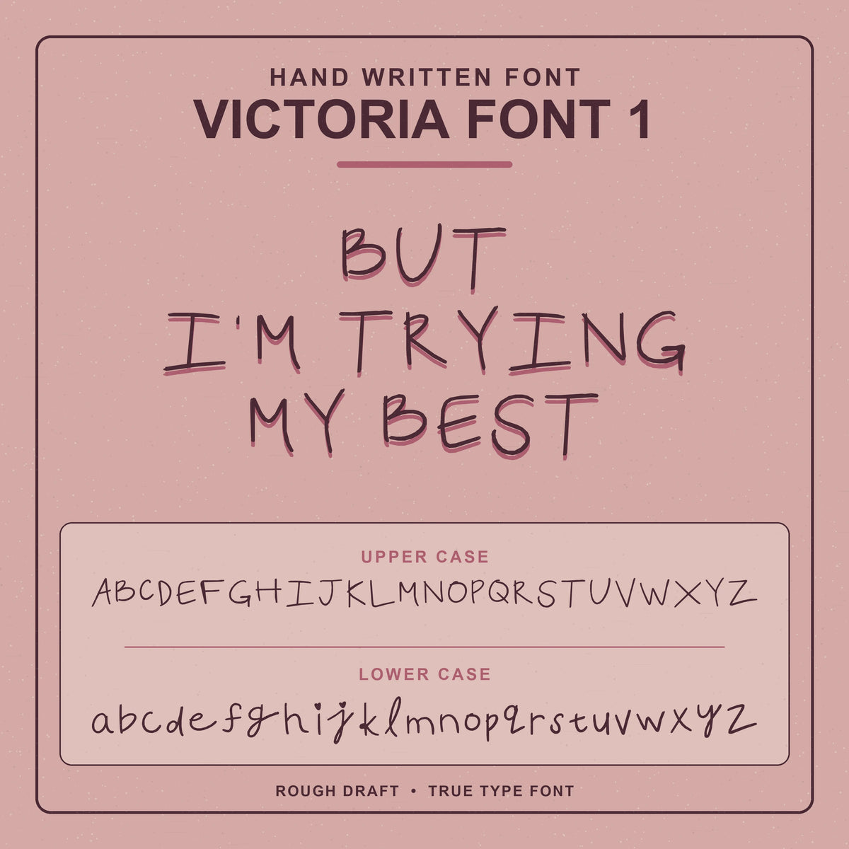 Victoria Font 1 - Handwritten Font
