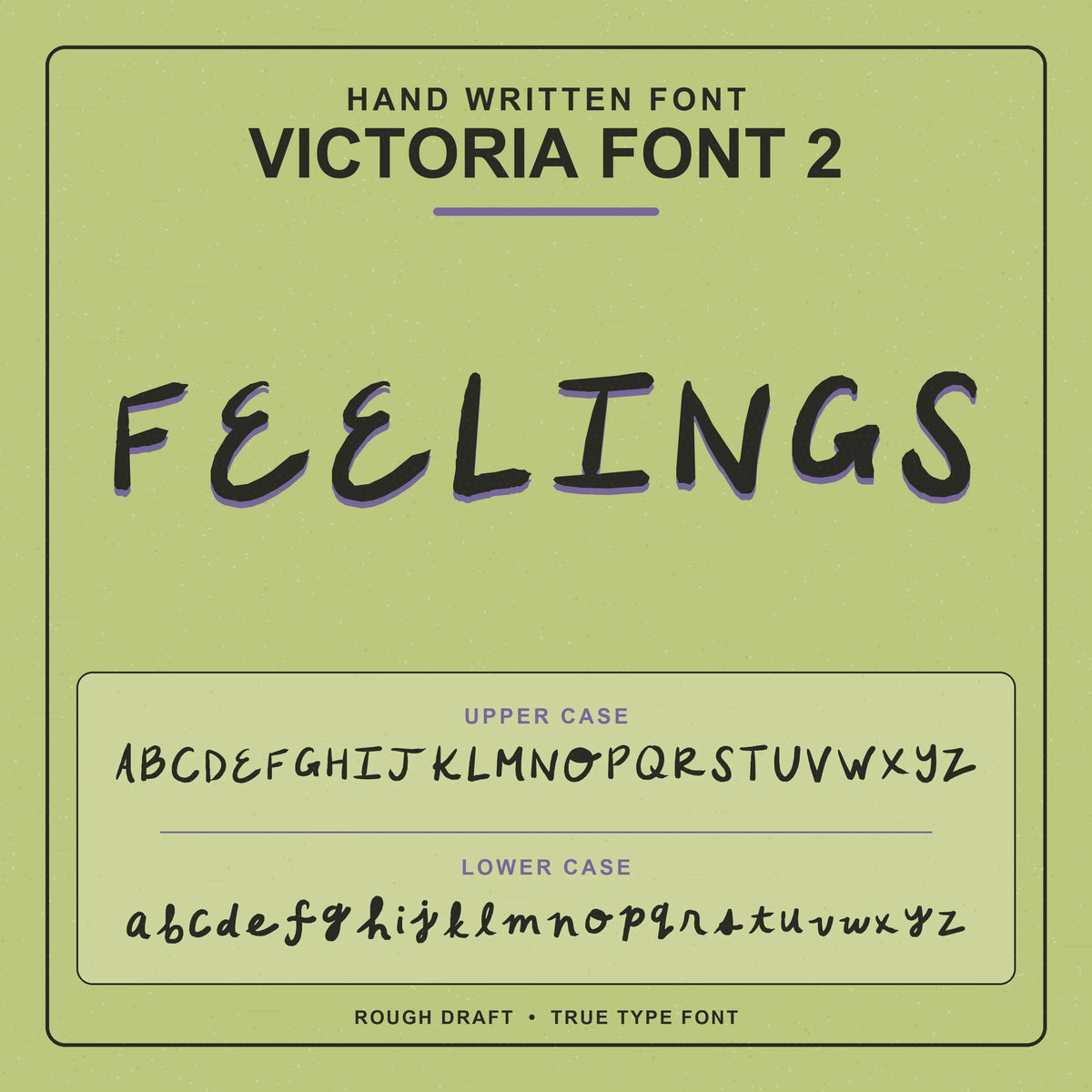 Victoria Font 2 - Handwritten Font