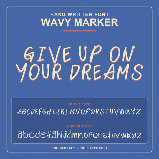 Wavy Marker - Handwritten Font