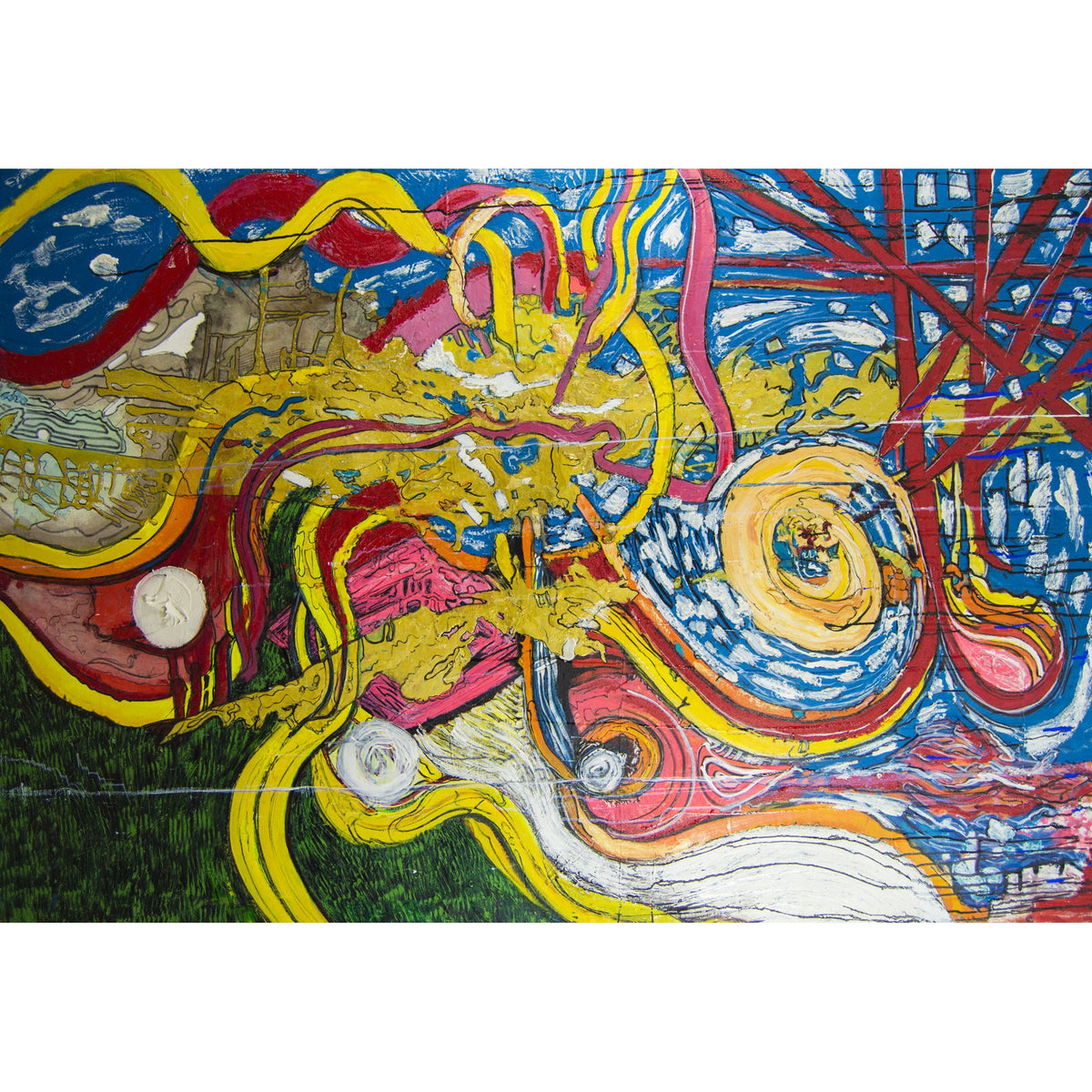 Red Giant - 72&quot; x 48&quot; Mixed Media on Canvas