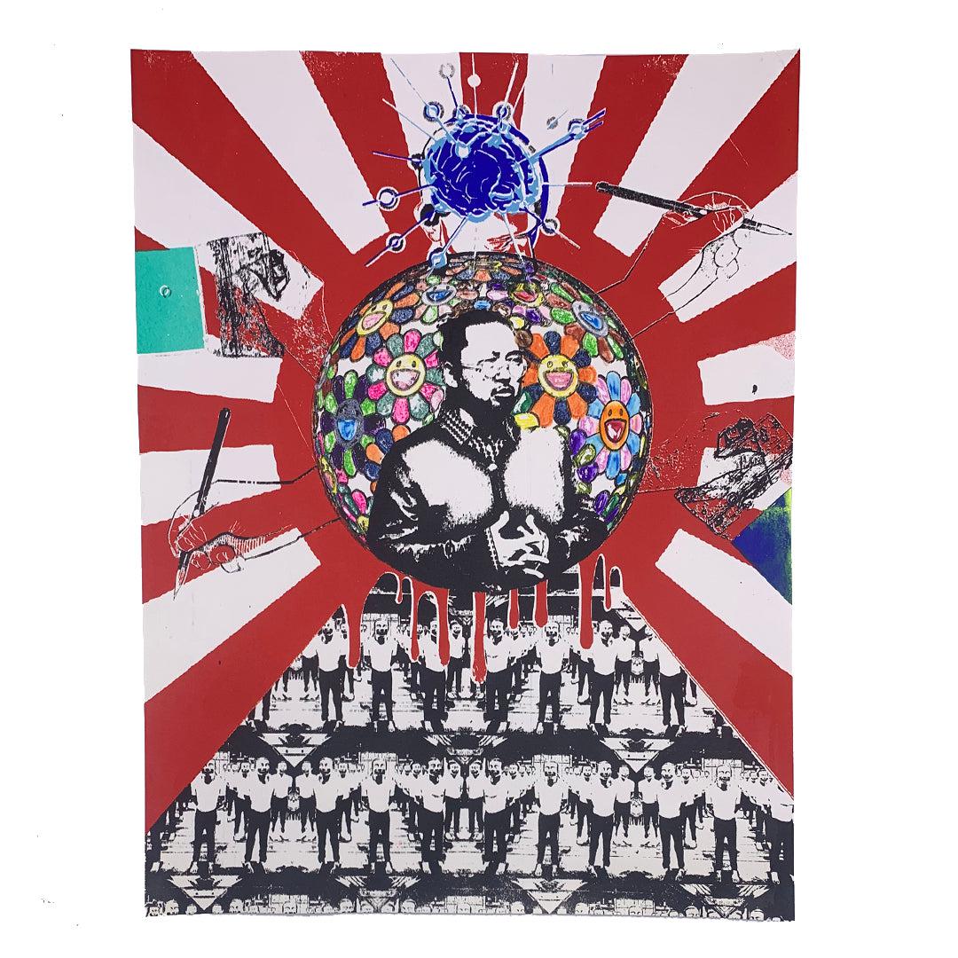 Takashi Murdacommies - 16" x 21" Screenprint on Arches Rives Paper