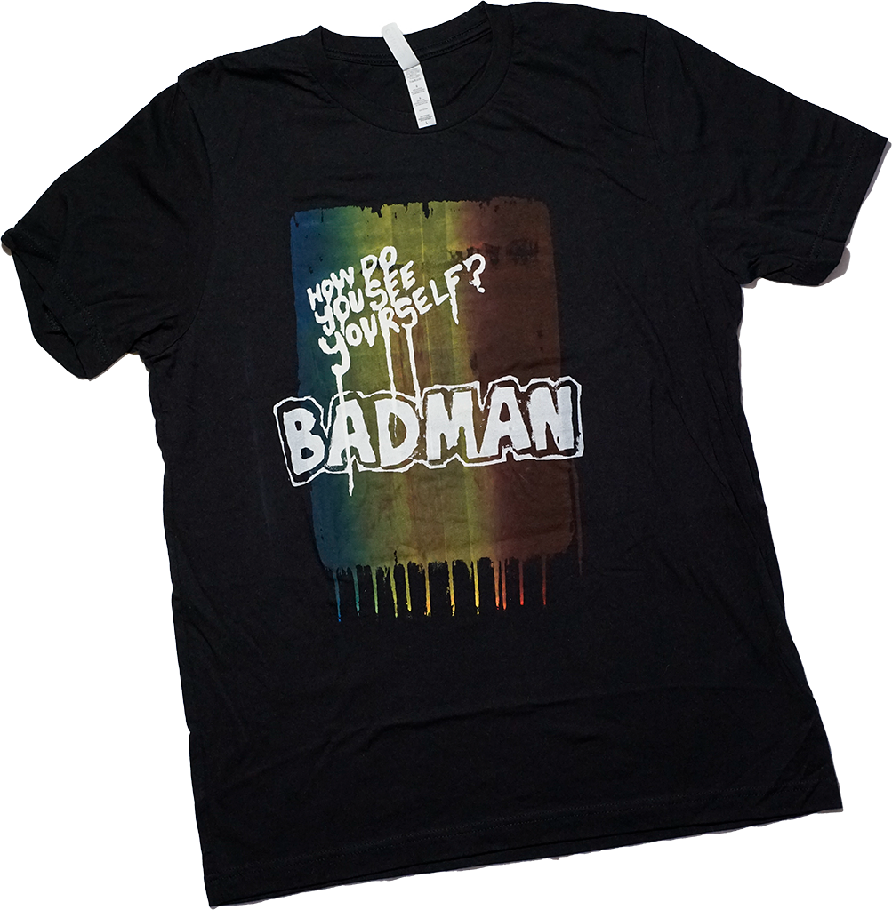 Badman - Screenprint on T-shirt
