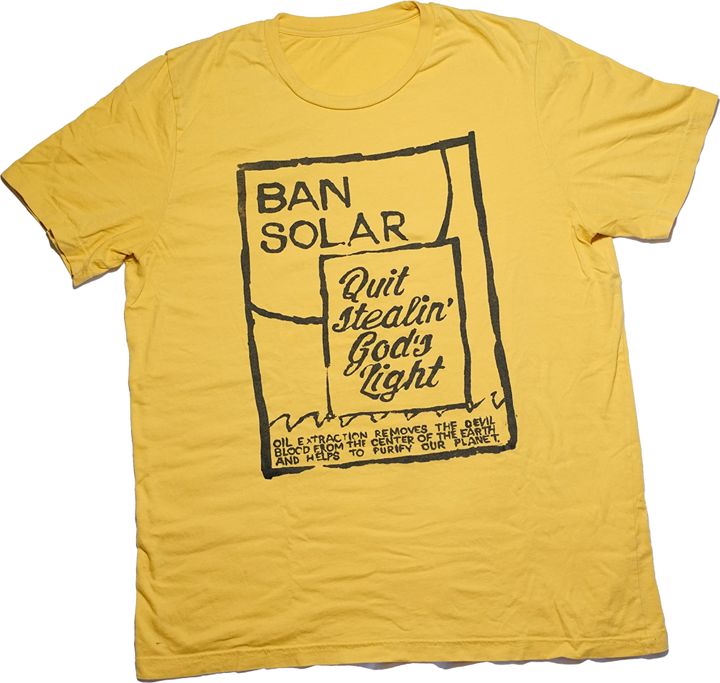Ban Solar - Screenprint on T-shirt